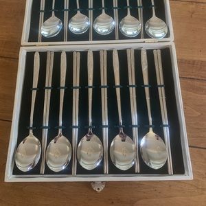 Stainless Steel chopsticks and serving spoons